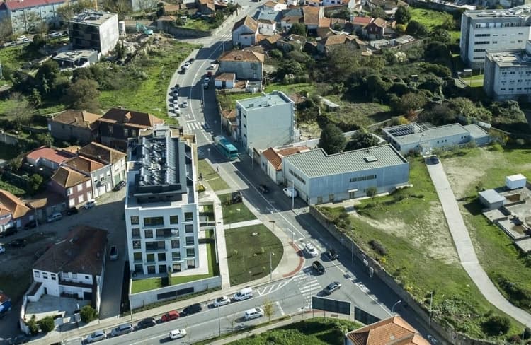 Carimbo ponto urbano significa "eficiência energética"